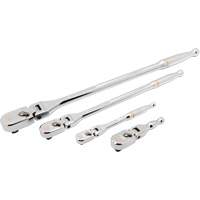 Ensemble de rochet &agrave; t&ecirc;te en goutte et manche enti&egrave;rement poli avec prises 1/4", 3/8" & 1/2" 120XP Helyx Safety & Industrial Supplies