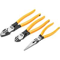 Jeu de pinces pour &eacute;lectricien avec poign&eacute;es enduites PITBULL, 3 Morceaux Helyx Safety & Industrial Supplies