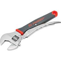 Locking Adjustable Dual Material Wrench, 10" L, 2-18/25" Max Width, Chrome/Polished Helyx Safety & Industrial Supplies