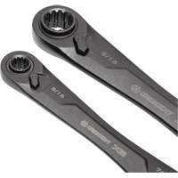 X6 4-in-1 Black Oxide Spline Ratcheting SAE Wrench Set, 2 Pieces, Imperial Helyx Safety & Industrial Supplies