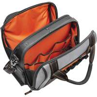 14" Tradesman Closed Top Tool Bag, Polyester, 32 Pockets, Black/Grey Helyx Safety & Industrial Supplies