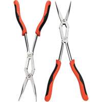 Jeu de pinces bimat&eacute;riau &agrave; bec long droite et pli&eacute;e X2, 2 Morcea Helyx Safety & Industrial Supplies