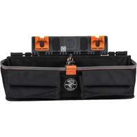 Module pour grande poche avec crochet en S Bucket Work Centre, Nylon, 3 pochettes, Noir/Orange Helyx Safety & Industrial Supplies