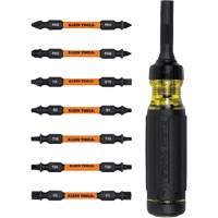 Tournevis &agrave; rochet multi-foret &agrave; zone de torsion et r&eacute;sistance nominale contre les chocs 15-en-1, 9-1/2" lo, Prise Coussin&eacute;e Helyx Safety & Industrial Supplies