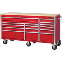PRC7215 Armoire roulante de s&eacute;rie Pro, 15 tiroirs, 72" la x 24" p x Rouge Helyx Safety & Industrial Supplies