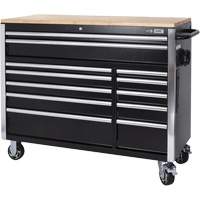 HDRC5212 Armoire mobile de s&eacute;rie HD, 12 tiroirs, 51-1/4" la x 21" p x 40-3/10" h, Noir Helyx Safety & Industrial Supplies