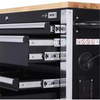 HDRC5212 Armoire mobile de s&eacute;rie HD, 12 tiroirs, 51-1/4" la x 21" p x 40-3/10" h, Noir Helyx Safety & Industrial Supplies