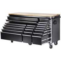HDRC7220 Armoire mobile de s&eacute;rie HD, 20 tiroirs, 72" la x 24" p x 42-3/10" h, Noir Helyx Safety & Industrial Supplies