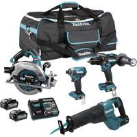 Ensemble 4 outils &agrave; moteur sans balai XGT, Lithium-ion, 40 V Helyx Safety & Industrial Supplies
