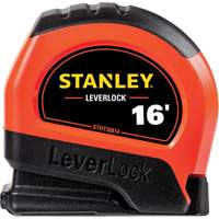 High-Visibility LEVERLOCK&reg; Tape Measure, 16', Imperial Graduations Helyx Safety & Industrial Supplies