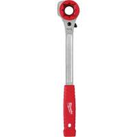 Cl&eacute; &agrave; cliquet &agrave; levier &eacute;lev&eacute;e pour monteur de ligne avec face de frappe frais&eacute;e, Prise de 3/4"/1"/1-1/8", Poign&eacute;e Ergonomique Helyx Safety & Industrial Supplies
