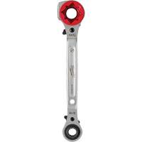 Cl&eacute; &agrave; cliquet 5 en 1 pour monteur de ligne avec face de frappe frais&eacute;e, Prise de 3/4"/1"/1-1/8", Poign&eacute;e Ergonomique Helyx Safety & Industrial Supplies