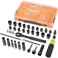 Jeu complet de douilles &agrave; chocs ouvertes & basculantes KNECT, 39 Mcx, Chocs Helyx Safety & Industrial Supplies