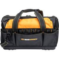 Professional 20" Tool Bag, Nylon, 33 Pockets, Black/Orange Helyx Safety & Industrial Supplies
