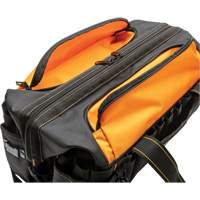 Professional 20" Tool Bag, Nylon, 33 Pockets, Black/Orange Helyx Safety & Industrial Supplies