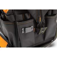 Professional 20" Tool Bag, Nylon, 33 Pockets, Black/Orange Helyx Safety & Industrial Supplies