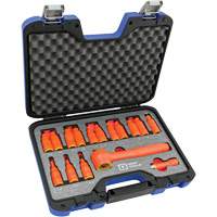 Douille isol&eacute;e, foret hex SAE & m&eacute;trique &agrave; prise 3/8" avec fixation, 1000 V, 16 M Helyx Safety & Industrial Supplies