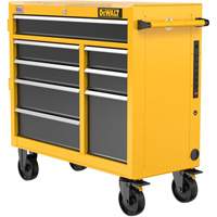 Postes de travail industriel mobile, 8 tiroirs, 40" la x Jaune Helyx Safety & Industrial Supplies