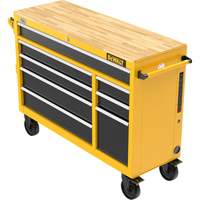Postes de travail industriel mobile, 8 tiroirs, 52" la x Jaune Helyx Safety & Industrial Supplies