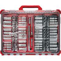 Metric/SAE Ratchet & Socket Set with PACKOUT Low-Profile Organizer, 98 Pcs, 3/8" Drive Size Helyx Safety & Industrial Supplies
