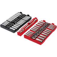 Metric/SAE Ratchet & Socket Set with PACKOUT Low-Profile Organizer, 98 Pcs, 3/8" Drive Size Helyx Safety & Industrial Supplies