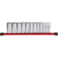 12-Point Deep Well SAE Socket Set, 12 Pcs, 3/8" Drive Size, Deep Helyx Safety & Industrial Supplies