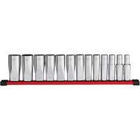 12-Point Deep Well SAE Socket Set, 13 Pcs, 1/2" Drive Size, Deep Helyx Safety & Industrial Supplies