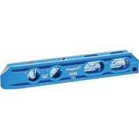 Niveau torpille moul&eacute; sous pression TRUE BLUE, 8" lo, Aluminium, 4 fioles, Magn&eacute;tique Helyx Safety & Industrial Supplies