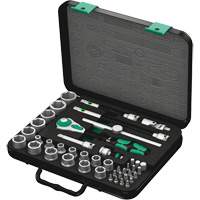 8100 SB 2 Zyklop Speed Ratchet Set, 43 Pcs, 3/8" Drive Size Helyx Safety & Industrial Supplies