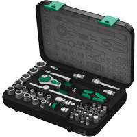 8100 SA 2 Zyklop Speed Ratchet Set, 42 Pcs, 3/8" Drive Size Helyx Safety & Industrial Supplies