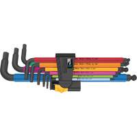 Jeu de cl&eacute;s m&acirc;les 950/9 Hex-Plus multicolore, 9 mcx, Imp&eacute;rial Helyx Safety & Industrial Supplies