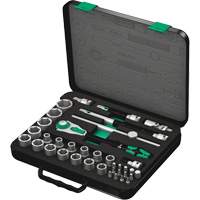 8100 SC 2 Zyklop Speed Ratchet Set, 37 Pcs, 3/8" Drive Size Helyx Safety & Industrial Supplies
