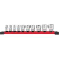 SAE Sockets with Four Flat Sides, 10 Pcs, 3/8" Drive Size Helyx Safety & Industrial Supplies