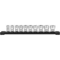 Metric Sockets with Four Flat Sides, 10 Pcs, 3/8" Drive Size Helyx Safety & Industrial Supplies