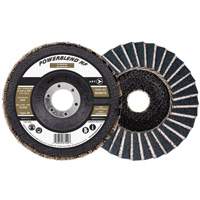Disque &agrave; lamelles POWERBLEND NF, 4-1/2" x 7/8", Type 29, Grain Z60, Alumine de zirconium Helyx Safety & Industrial Supplies