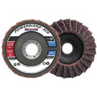 Disque &agrave; lamelles incurv&eacute; pour traitement de surface POWERBLEND SCD, 5" x 7/8", Type 29, Grain Moyen Helyx Safety & Industrial Supplies