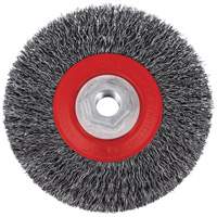 Brosse m&eacute;tallique &agrave; fils torsad&eacute;s &agrave; haut rendement 5C14T, 5" dia., Fils 0,014", Arbre 5/8"-11NC Helyx Safety & Industrial Supplies