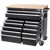 Armoire mobile de s&eacute;rie HDRC4112 HD, 12 tiroirs, 41" la x 21" p x 40-3/10" h, Noir Helyx Safety & Industrial Supplies