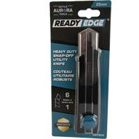 Couteau r&eacute;tractable de 25 mm, Acier inoxydable, Robuste, Prise en Caoutchouc Helyx Safety & Industrial Supplies