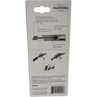 Couteau r&eacute;tractable de 25 mm, Acier inoxydable, Robuste, Prise en Caoutchouc Helyx Safety & Industrial Supplies