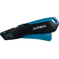 Couteau de s&eacute;curit&eacute; r&eacute;tractable , Acier inoxydable, Robuste, Prise en Plastique/Aluminium Helyx Safety & Industrial Supplies