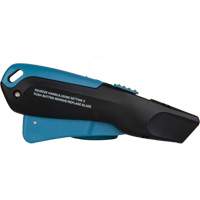 Couteau de s&eacute;curit&eacute; r&eacute;tractable , Acier inoxydable, Robuste, Prise en Plastique/Aluminium Helyx Safety & Industrial Supplies