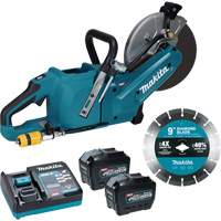 Tronçonneuse &agrave; meule &eacute;lectrique 40?V?max XGT sans balais avec trousse de batteries 8,0?Ah , 9", 40 V Helyx Safety & Industrial Supplies