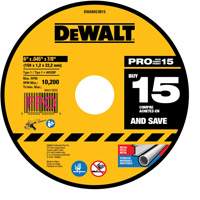 Metal Cutting Wheel, 6" x 0.045", 7/8" Arbor, Type 1, Aluminum Oxide Helyx Safety & Industrial Supplies