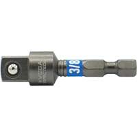 Impactech&reg; Impact Socket Adapter, 1/4" Drive Size, 3/8" Male Size, 2" L Helyx Safety & Industrial Supplies