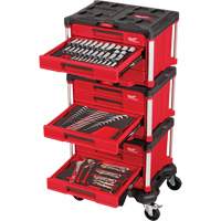 366-Piece Master Mechanics Hand Tool Set with PACKOUT Drawers & Dolly, 16-3/10" x 22-1/5" x 48-5/8", Black/Red Helyx Safety & Industrial Supplies