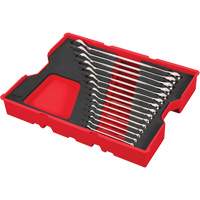 SAE Wrench Set with Tray for PACKOUT Drawers, Combination, 15 Pieces, Imperial Helyx Safety & Industrial Supplies