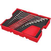 SAE Wrench Set with Tray for PACKOUT Drawers, Ratcheting Combination, 15 Pieces, Imperial Helyx Safety & Industrial Supplies