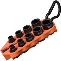 Jeu de douilles &agrave; chocs SAE pr&ecirc;t &agrave; emporter, 10 Mcx, Chocs, Prise de 3/8" Helyx Safety & Industrial Supplies