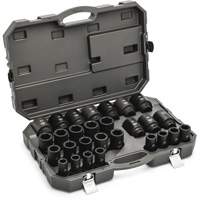 Jeu de douilles m&eacute;triques &agrave; 6 pans, 28 Mcx, Chocs, Prise de 3/4", Profond Helyx Safety & Industrial Supplies